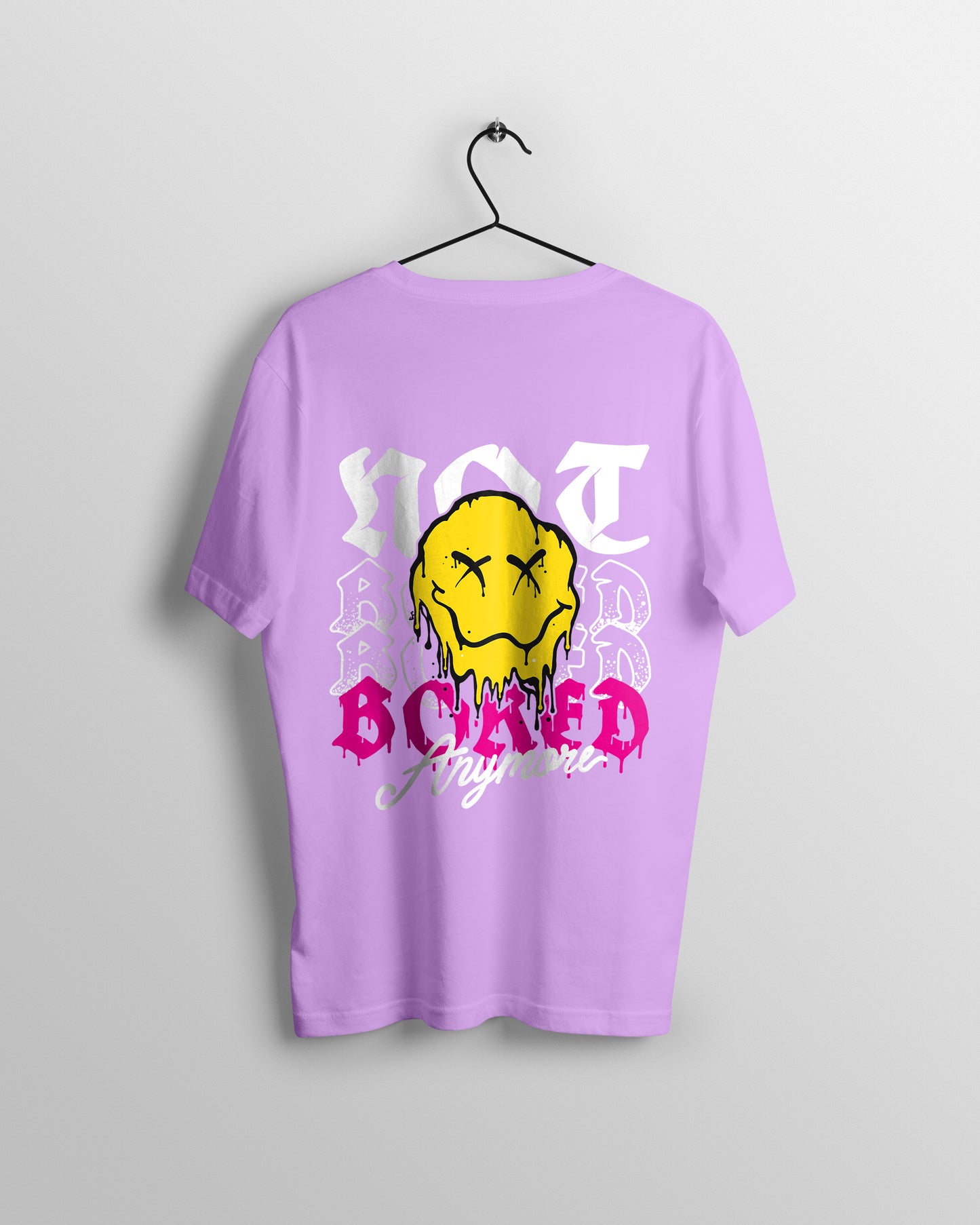 Not Bored Graphic Printed Unisex Oversized T-shirt D084