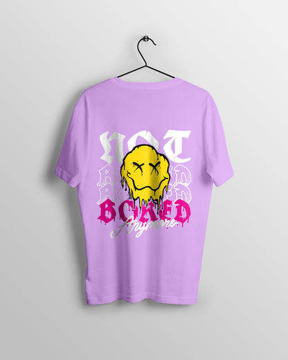 Not Bored Graphic Printed  Unisex Oversized T-shirt D084