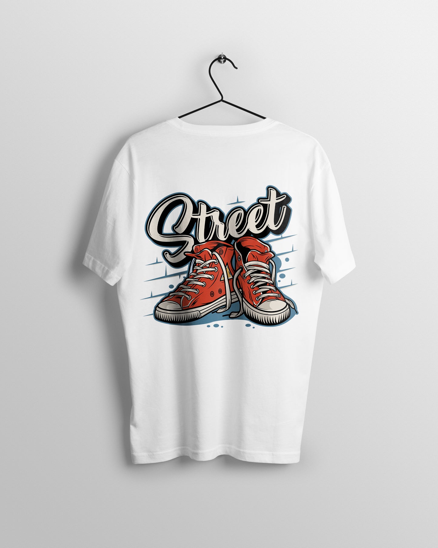 Street Graphic Printed Unisex Oversized T-shirt D057