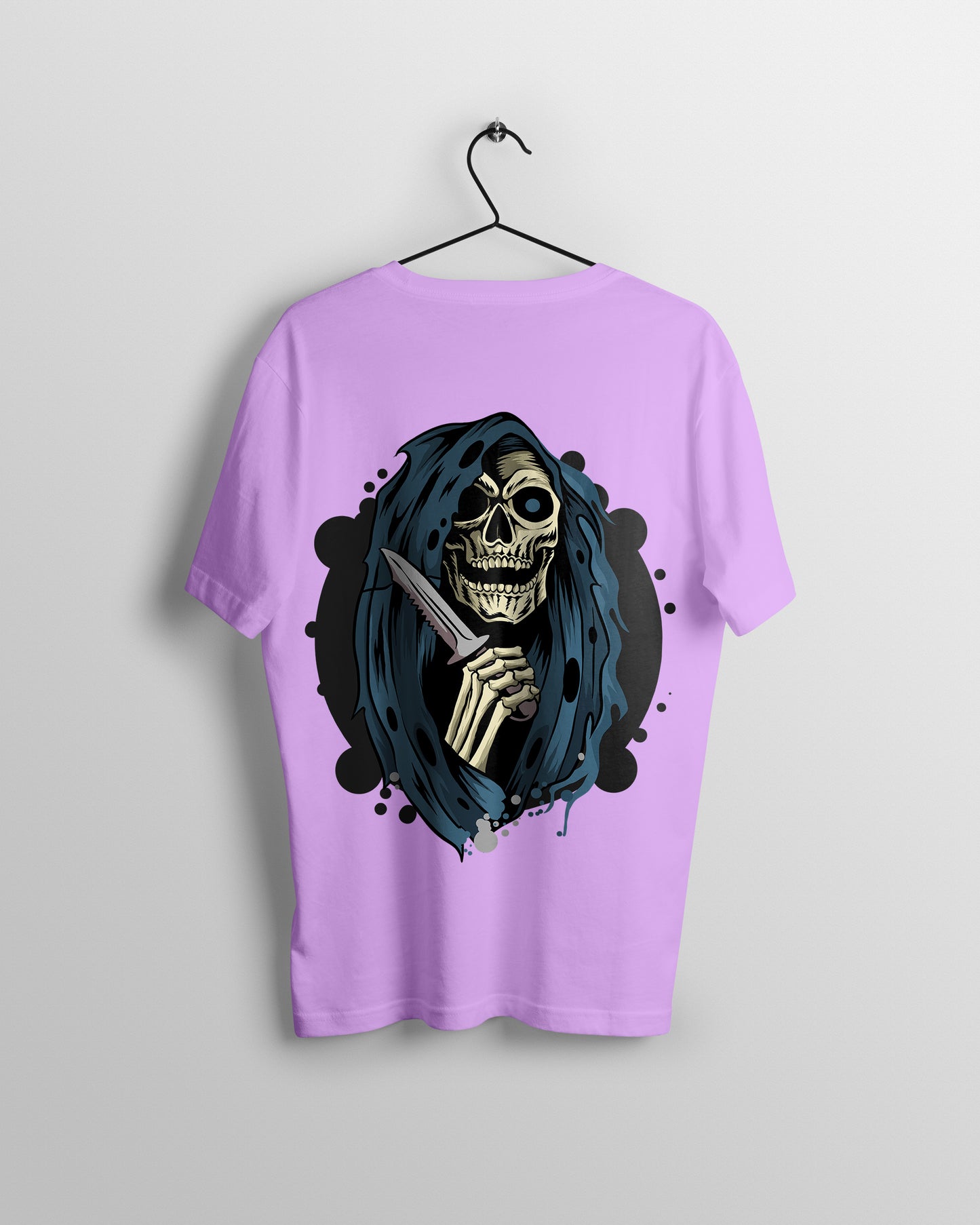 Skull Graphic Printed Unisex Oversized T-shirt D071