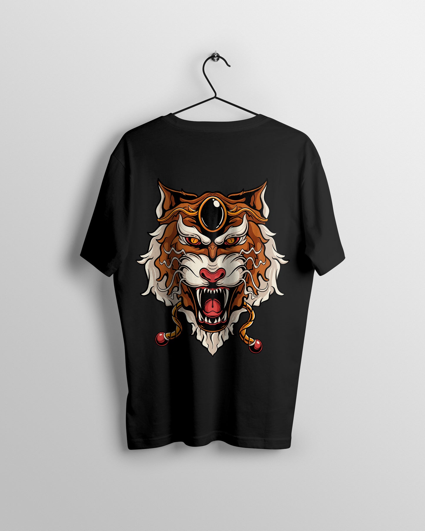 Lion Graphic Printed Unisex Oversized T-shirt D075