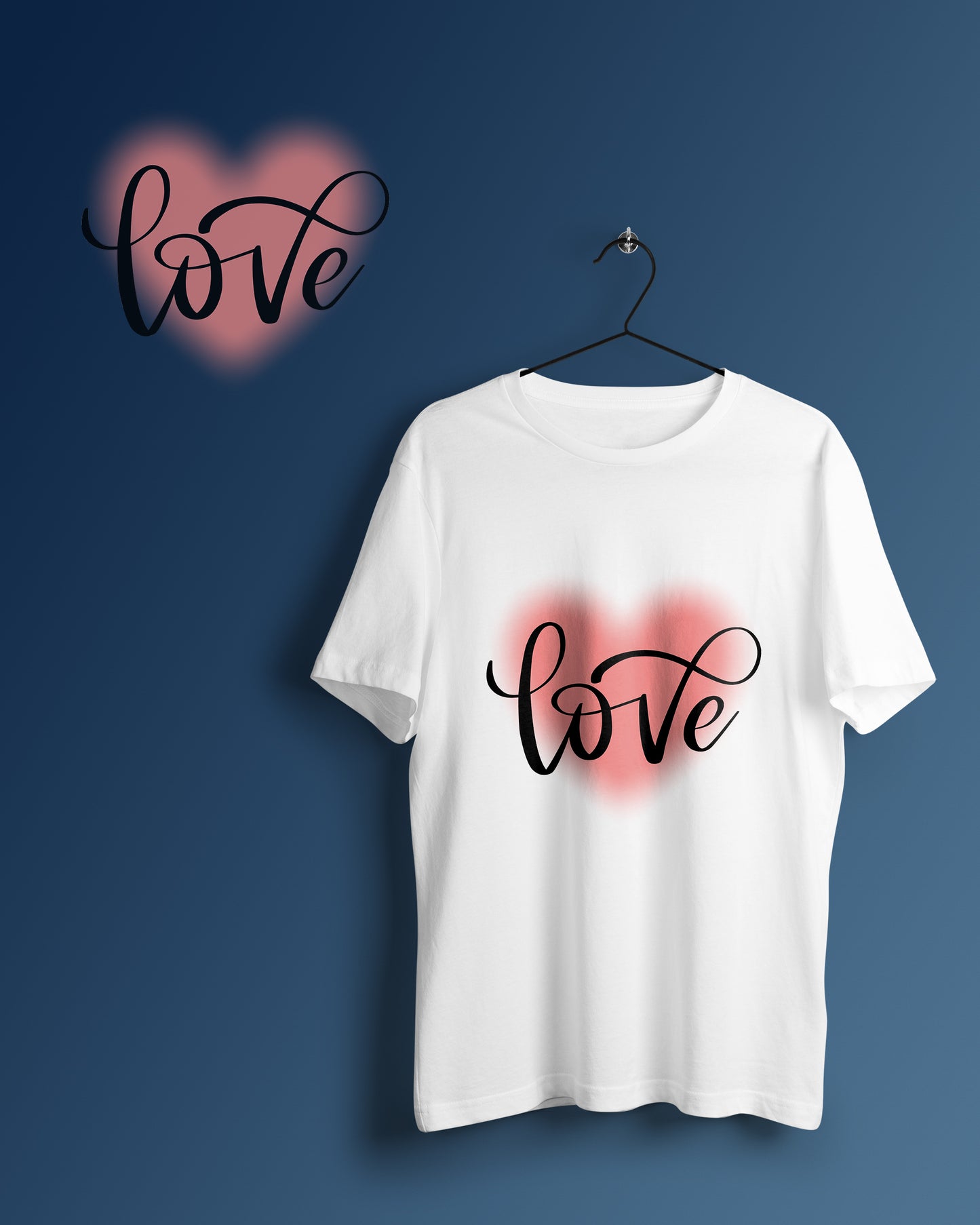 Love Graphic Printed Unisex Oversized T-shirt D117