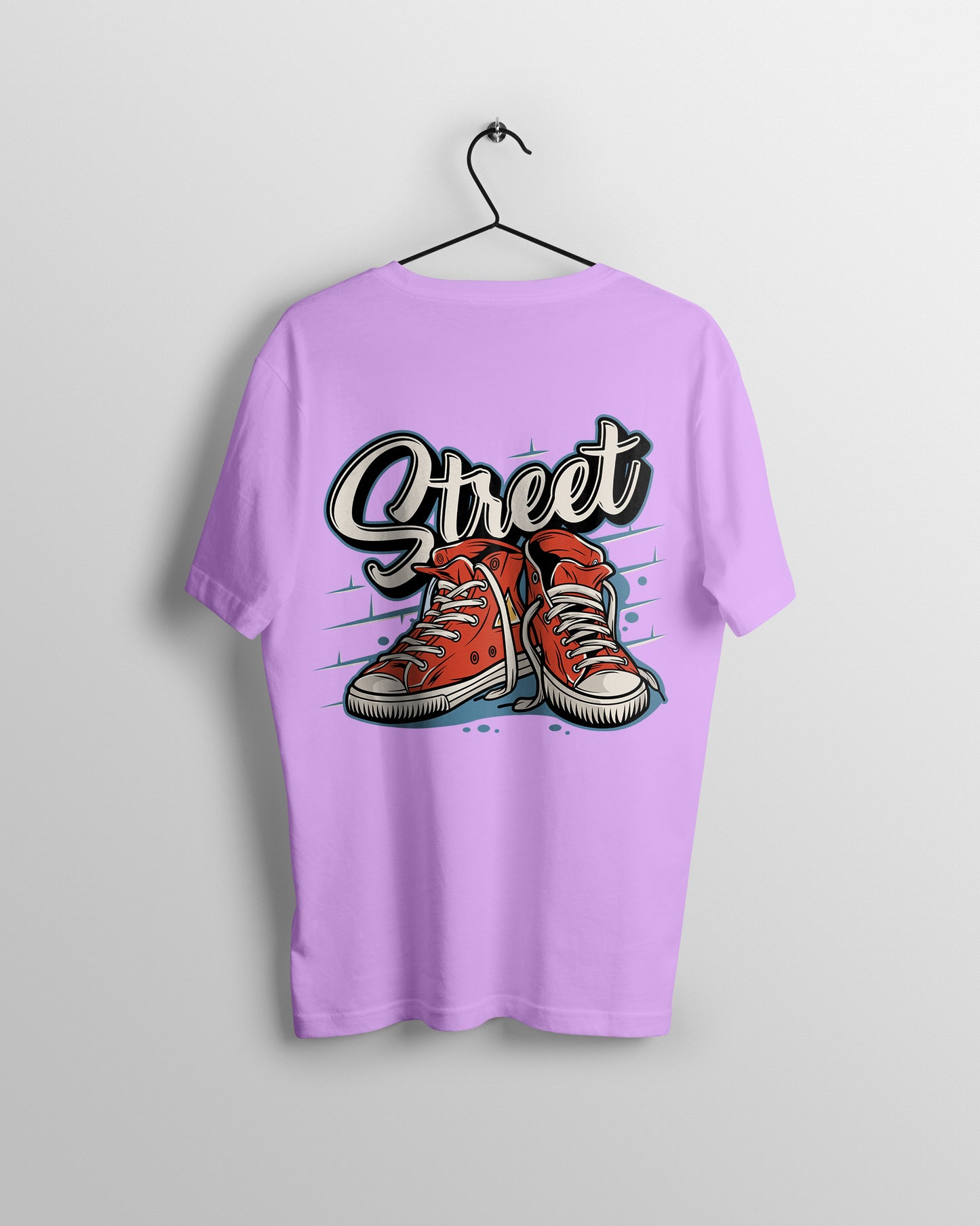 Street Graphic Printed Unisex Oversized T-shirt D057
