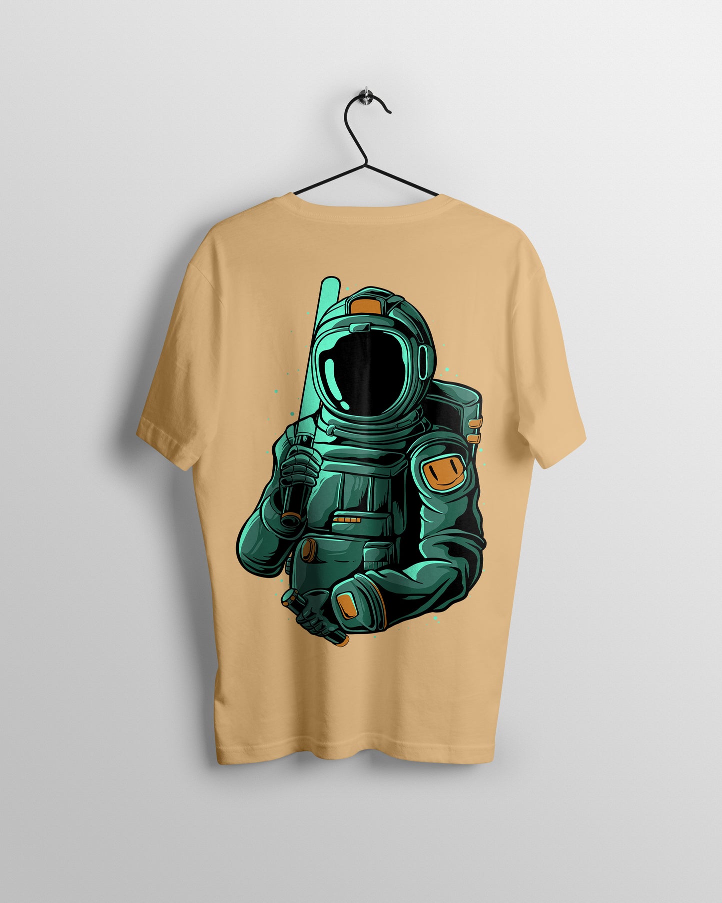 Astronaut Graphic Printed Unisex Oversized T-shirt D059