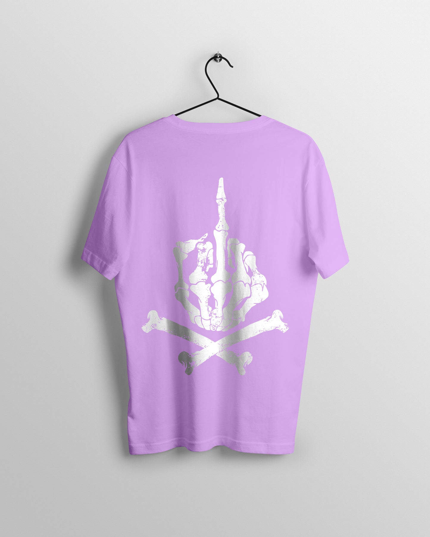 Skull Hand Graphic Printed Unisex Oversized T-shirt D047