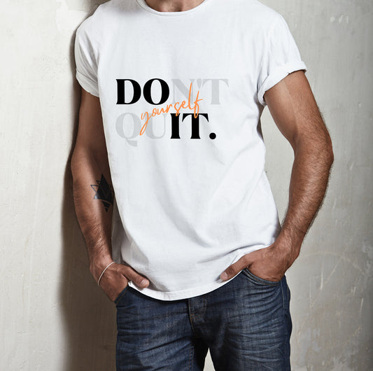 Do It Round Neck One side Printed Half Sleeve T-Shirt D050