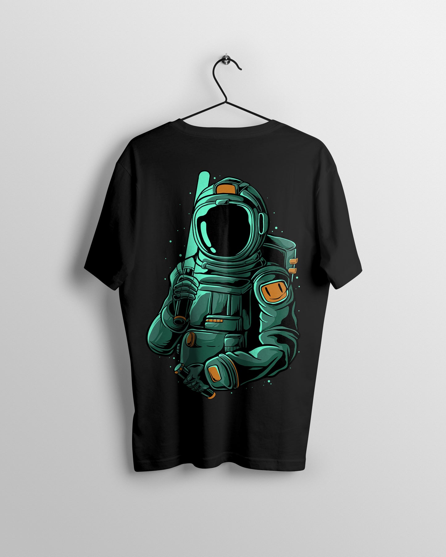 Astronaut Graphic Printed Unisex Oversized T-shirt D059