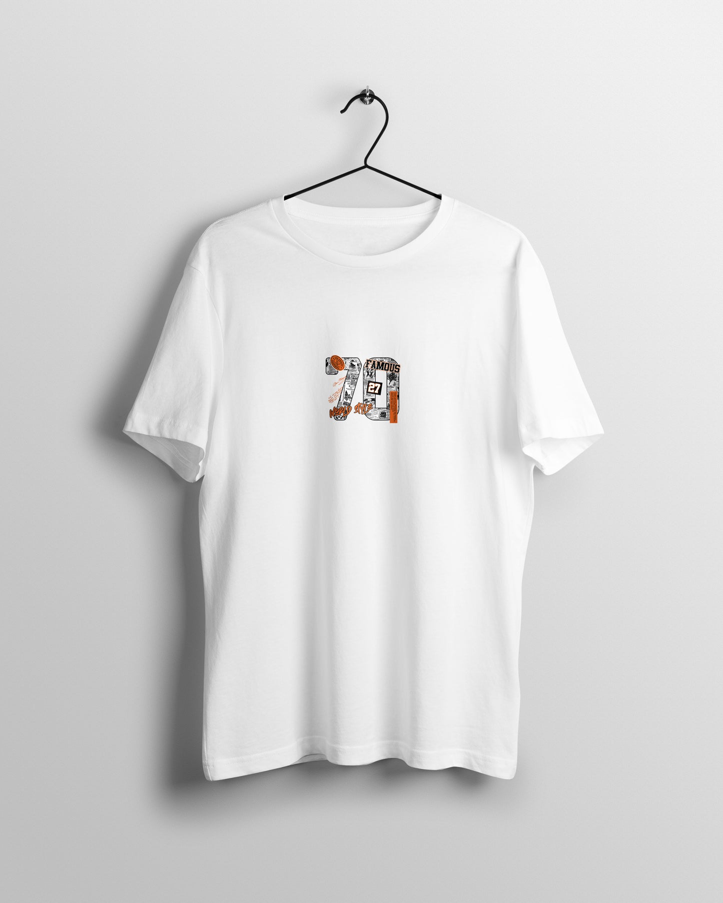 Famous 70 Graphic Printed Unisex Oversized T-shirt D083