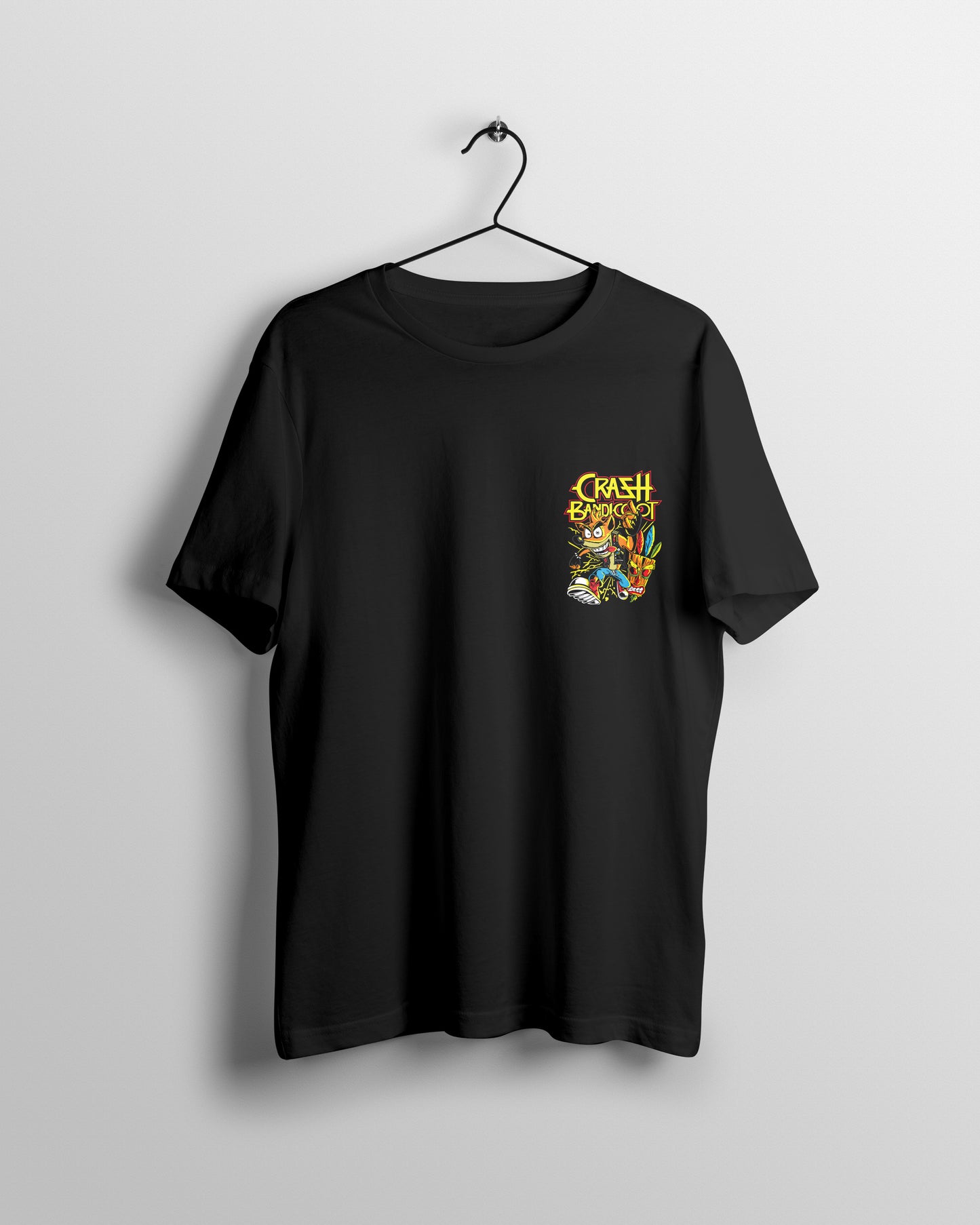Crash Graphic Printed Unisex Oversized T-shirt D006