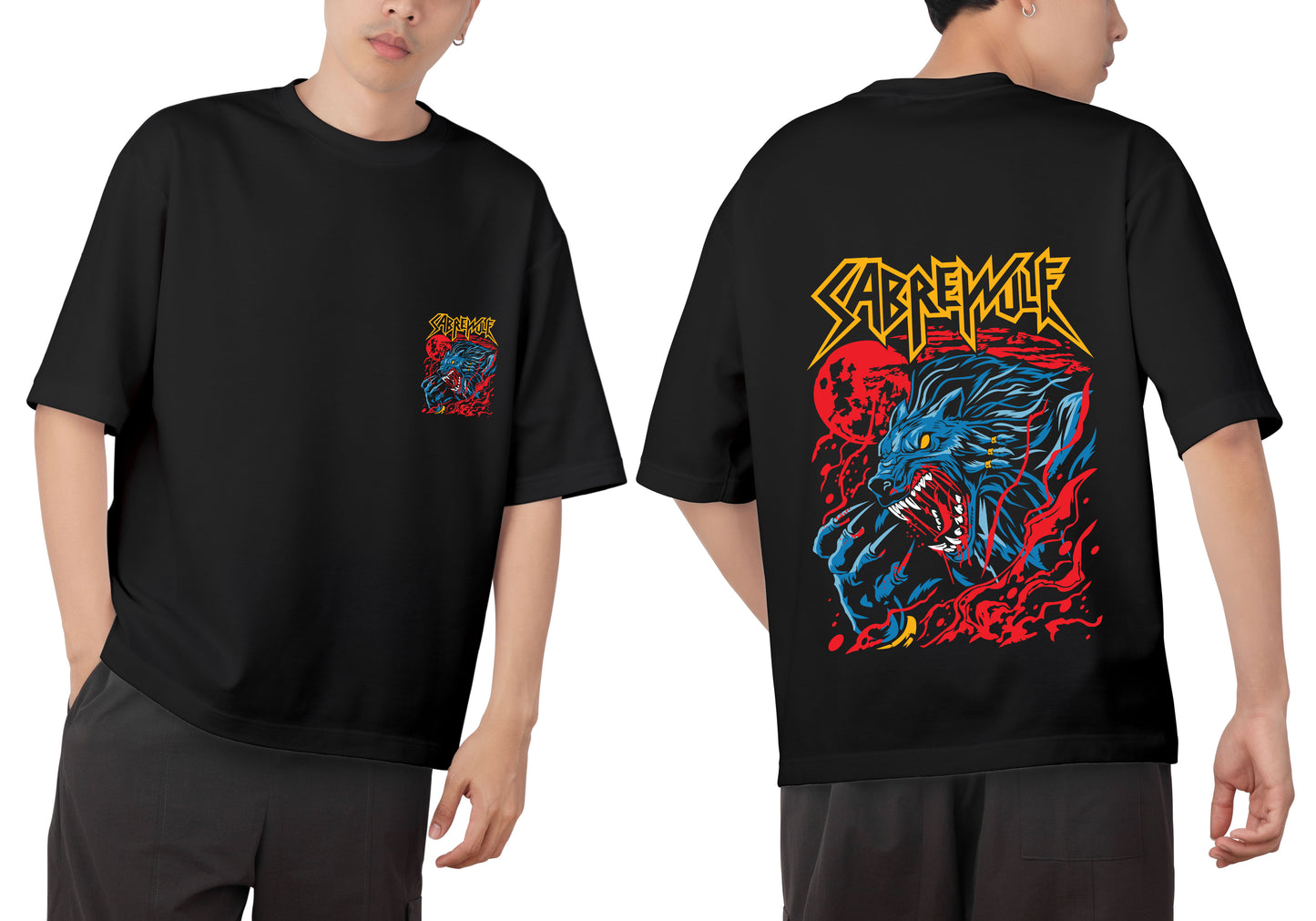Sabrewulf Graphic Printed Unisex Oversized T-shirt D010