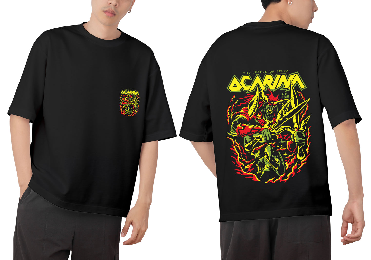 Acarina Graphic Printed Unisex Oversized T-shirt D005