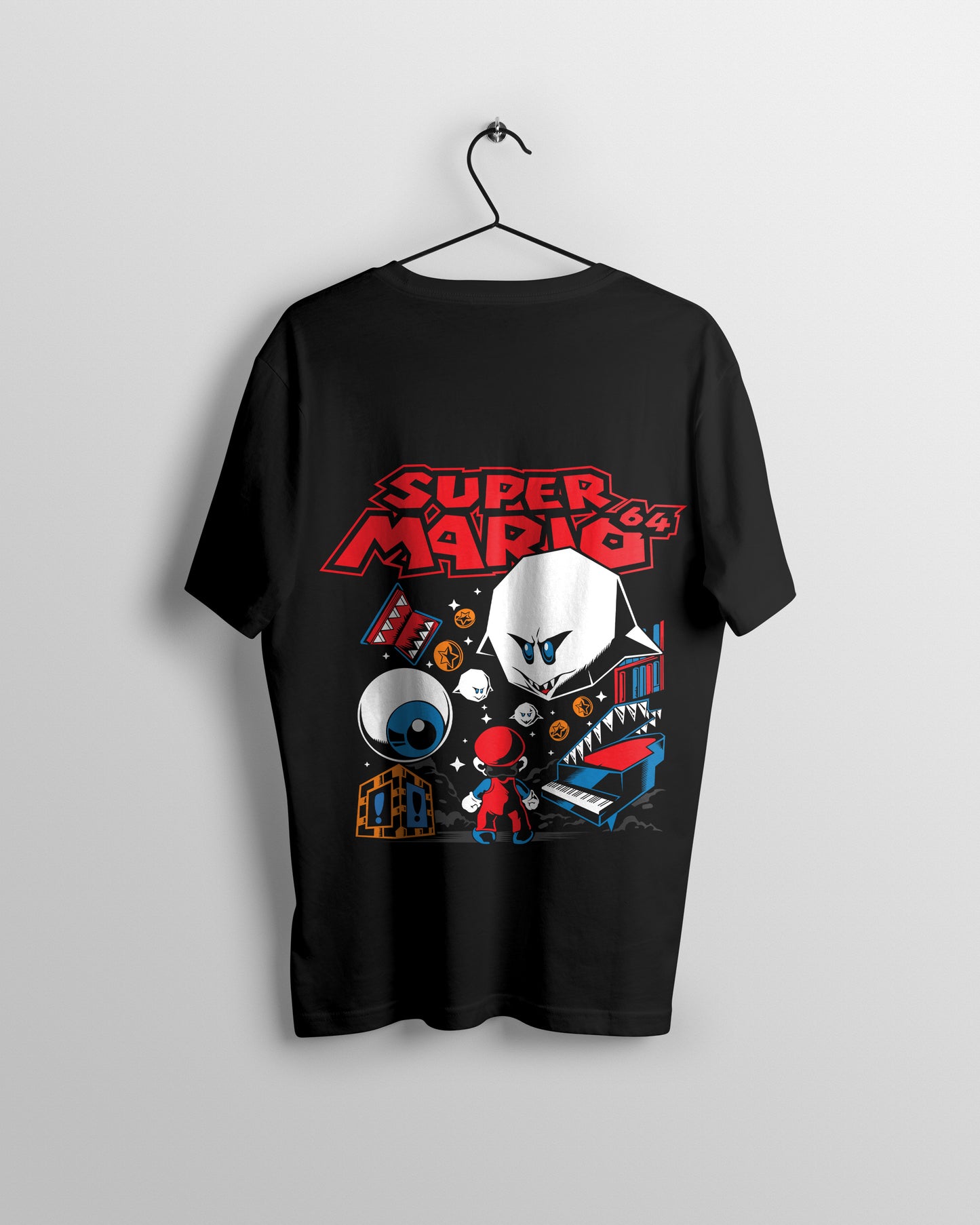 Super Mario Graphic Printed Unisex Oversized T-shirt D018