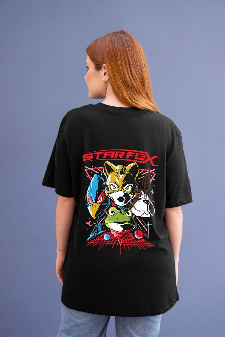 Starfox Graphic Printed Unisex Oversized T-shirt D001