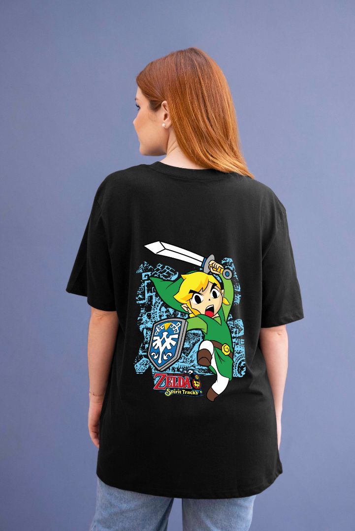 Zelda Spirit Tracks Graphic Printed  Unisex Oversized T-shirt D020