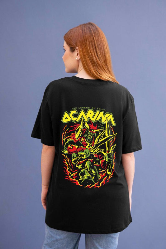 Acarina Graphic Printed  Unisex Oversized T-shirt D005