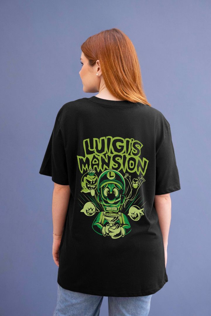 Lulglis Mansion Graphic Printed  Unisex Oversized T-shirt D002