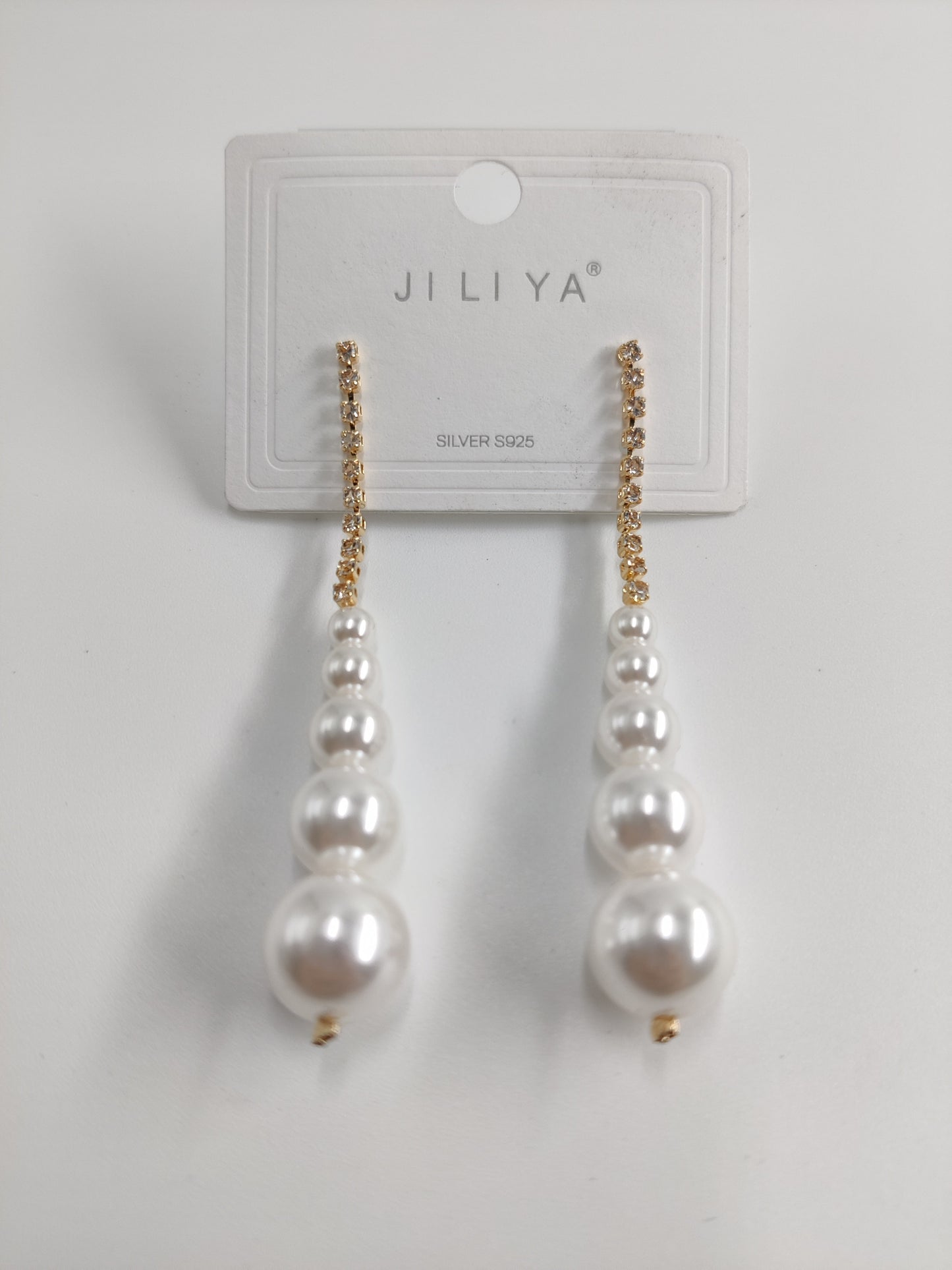 Long Pearl Dangler Korean Earrings 15120