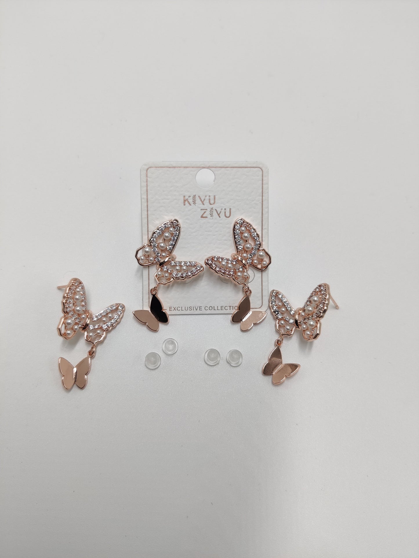 925 Small Butterfly Dangler Earring 15121