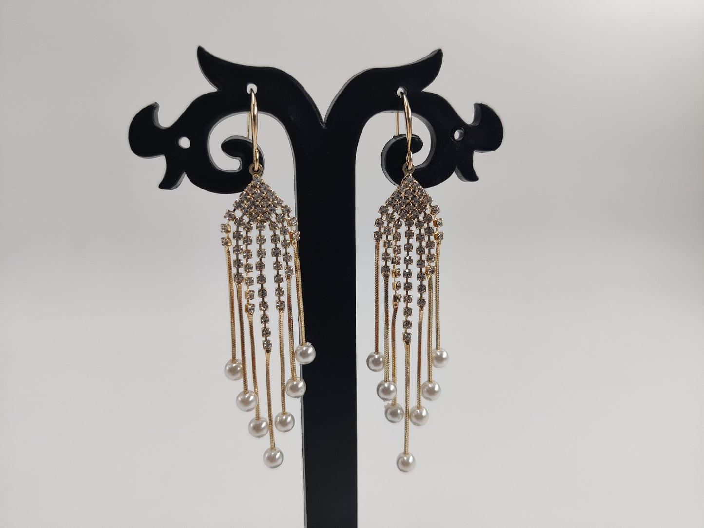 Tassel Drop With Pearl Earrings For Women 15134