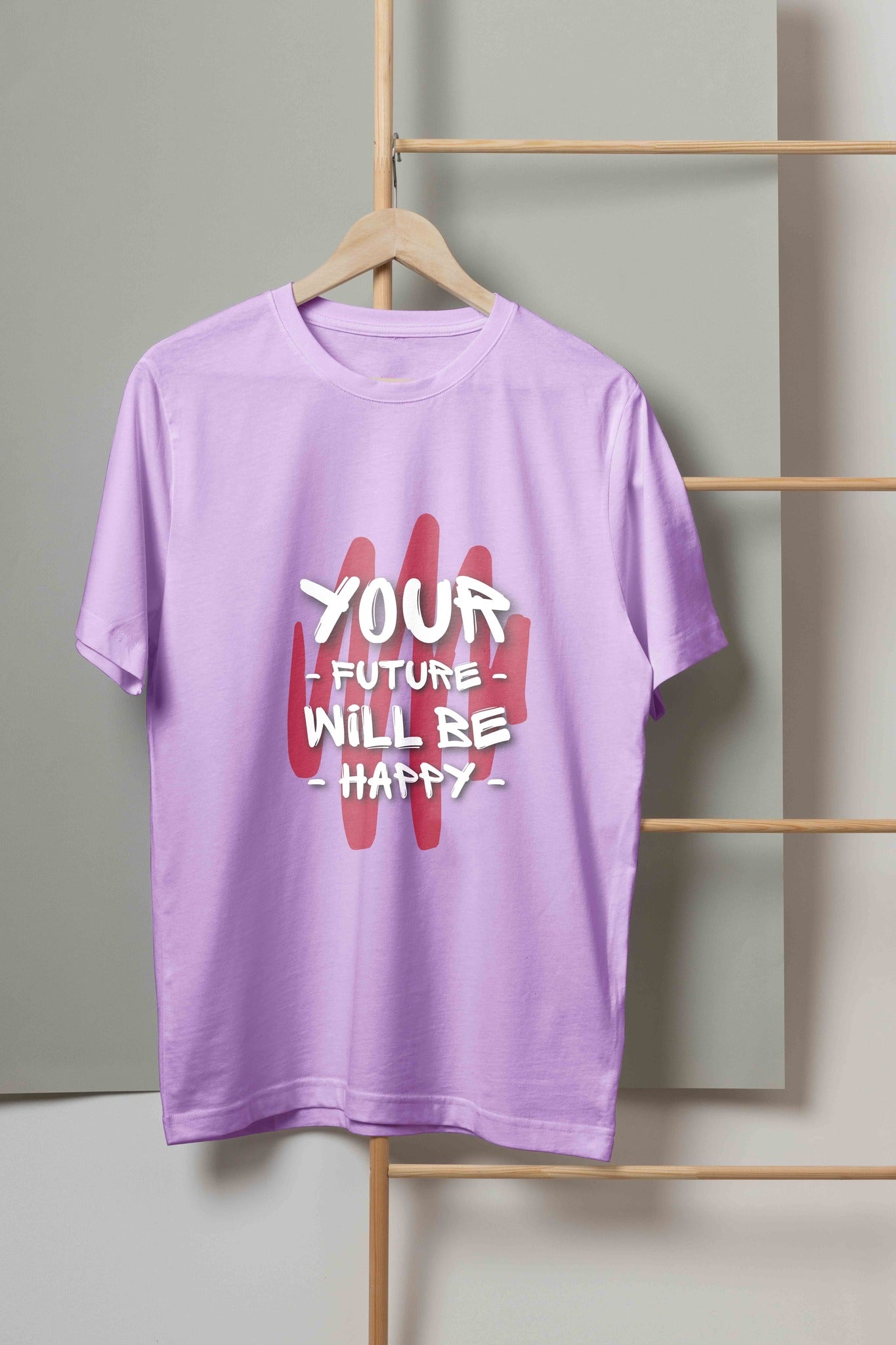 Printed Round Neck Regular Fit Half Sleeve T-Shirt D036