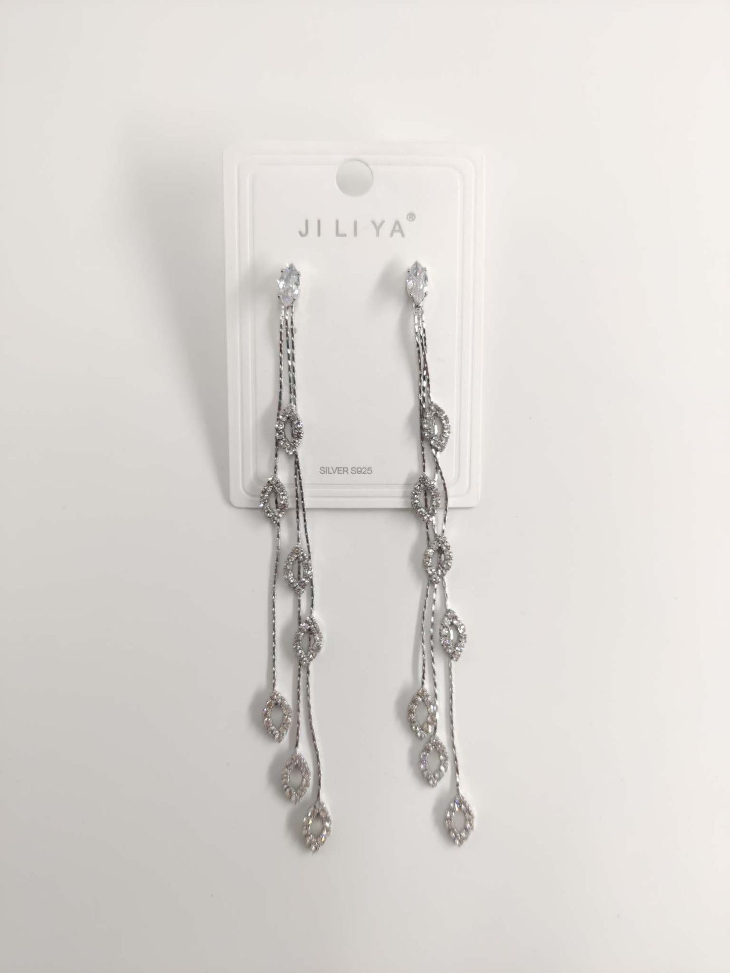 Sterling Silver Long Drop Earring 15127