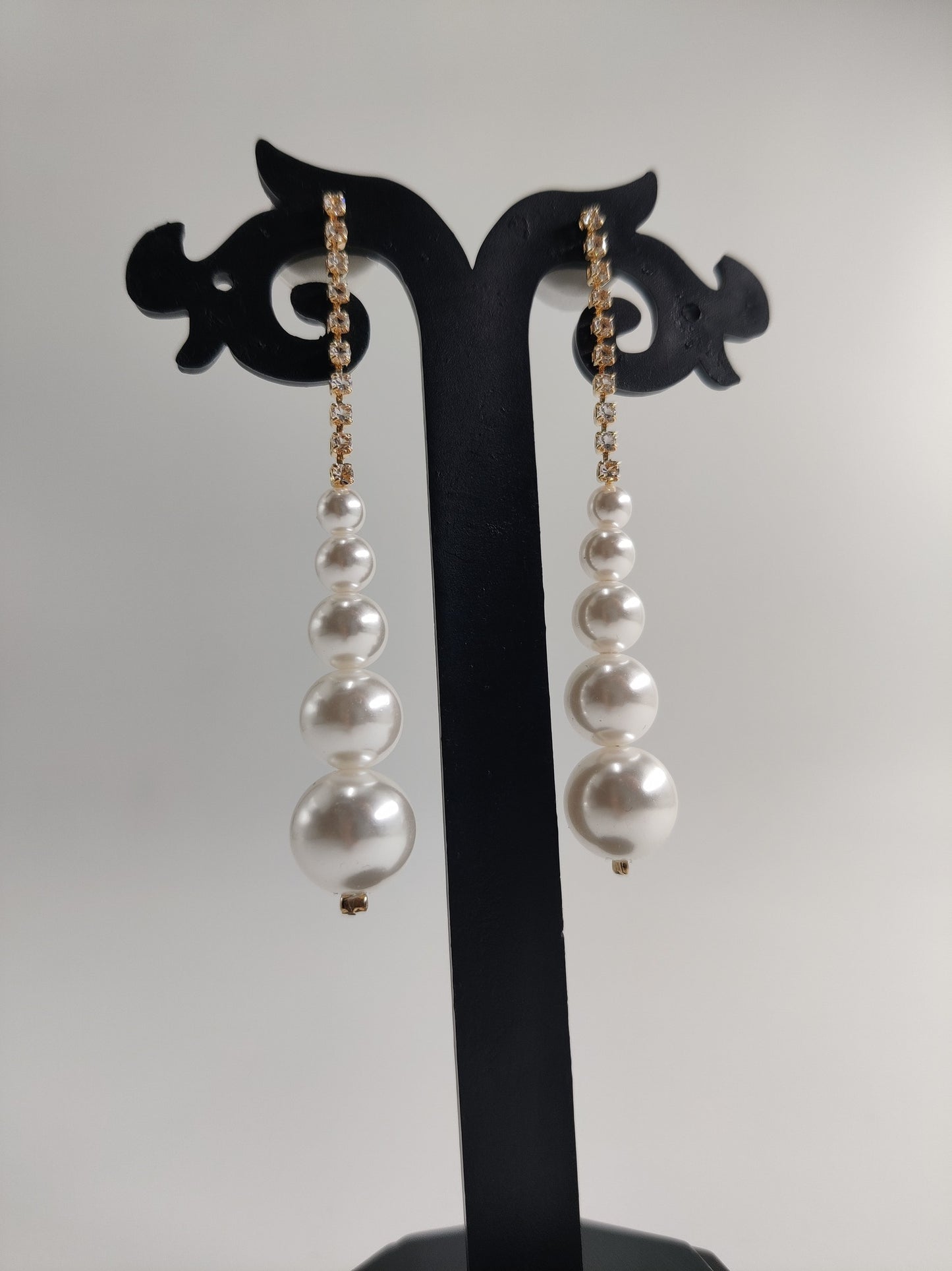 Long Pearl Dangler Korean Earrings 15120