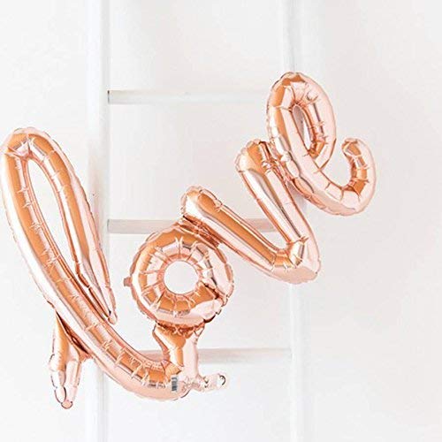 Love Shape Foil Balloon (Rose Gold, Red, Golden, Silver)