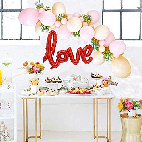 Love Shape Foil Balloon (Rose Gold, Red, Golden, Silver)