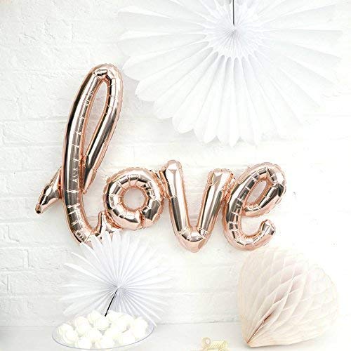 Love Shape Foil Balloon (Rose Gold, Red, Golden, Silver)