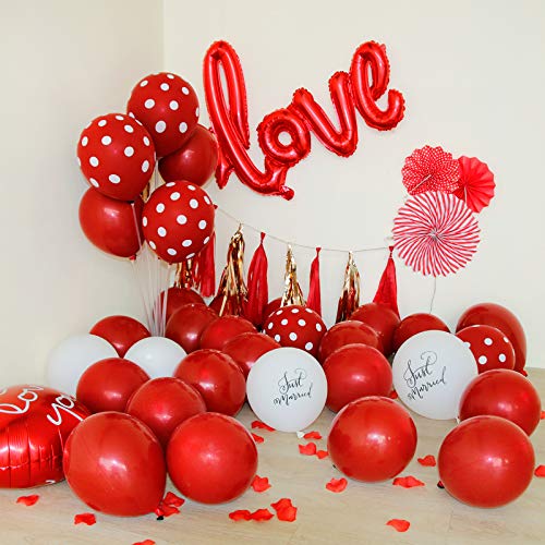 Love Shape Foil Balloon (Rose Gold, Red, Golden, Silver)