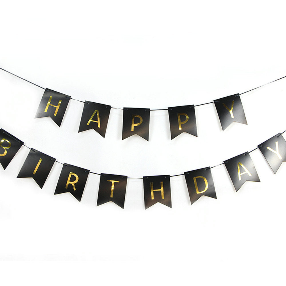 Happy Birthday Party Decoration Bunting Banner