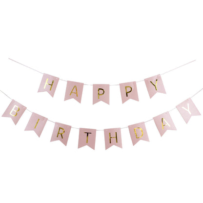 Happy Birthday Party Decoration Bunting Banner