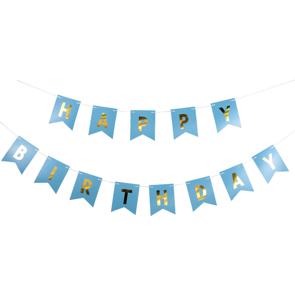 Happy Birthday Party Decoration Bunting Banner