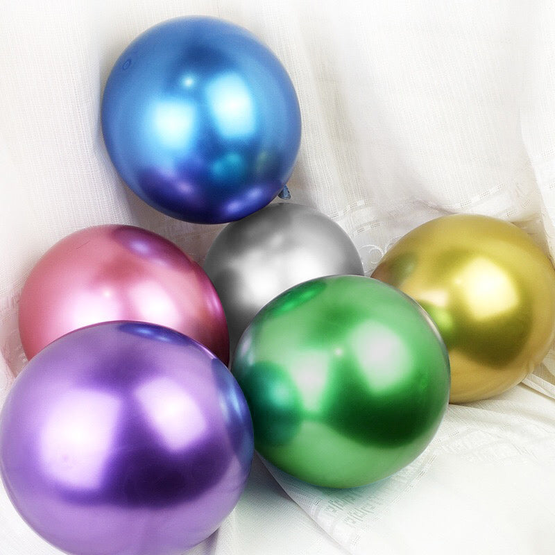12 Inch (25/50 pcs) Purple Color Latex Chrome Balloon for Birthday and Other Special Occasion