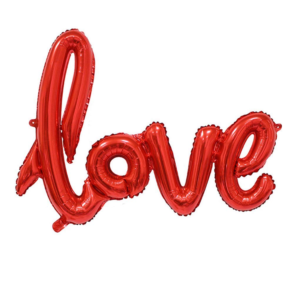 Love Shape Foil Balloon (Rose Gold, Red, Golden, Silver)