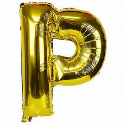 Alphabet 16 inch Balloons in Golden Color (Pack of 1)