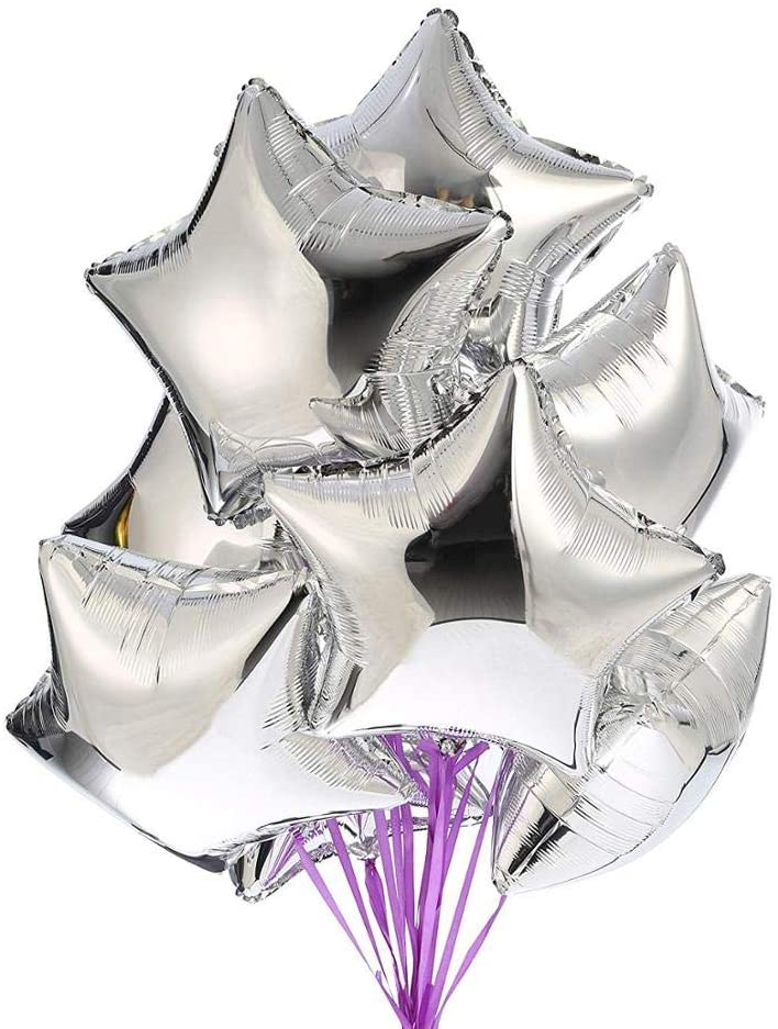 Silver 18"inch star Foil Balloon