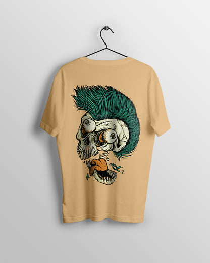 Skull Graphic Printed  Unisex Oversized T-shirt D068