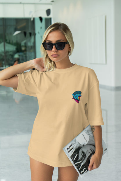 Lion Graphic Printed  Unisex Oversized T-shirt D061