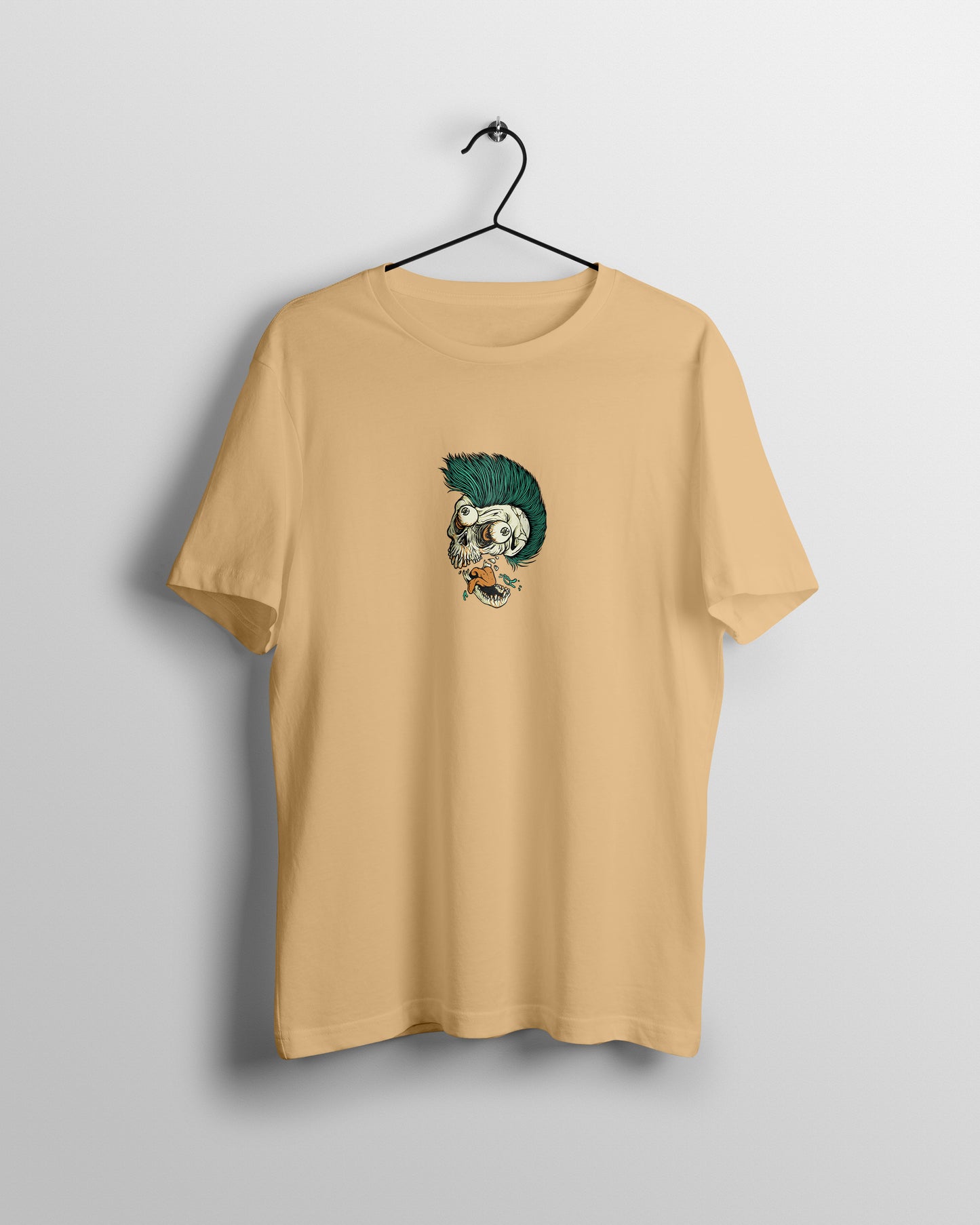 Skull Graphic Printed  Unisex Oversized T-shirt D068