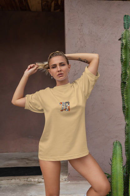 Famous 70 Graphic Printed  Unisex Oversized T-shirt D083