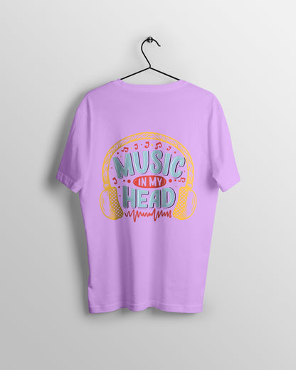 Music Head Graphic Printed  Unisex Oversized T-shirt  D051