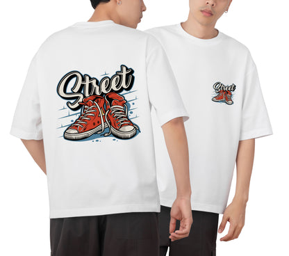 Street Graphic Printed  Unisex Oversized T-shirt D057
