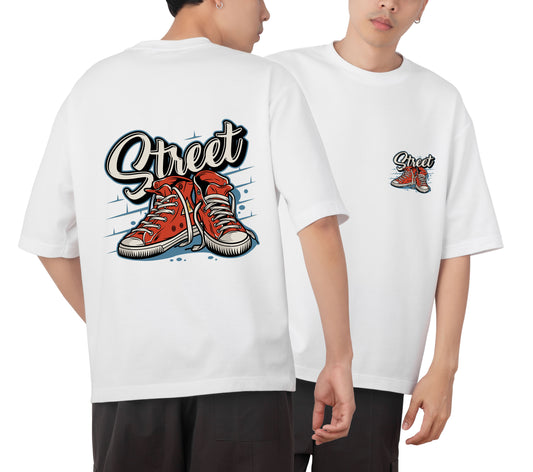 Street Graphic Printed  Unisex Oversized T-shirt D057