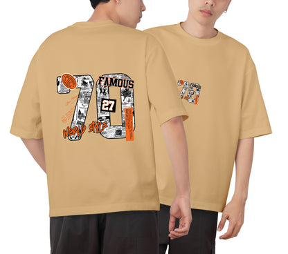 Famous 70 Graphic Printed  Unisex Oversized T-shirt D083