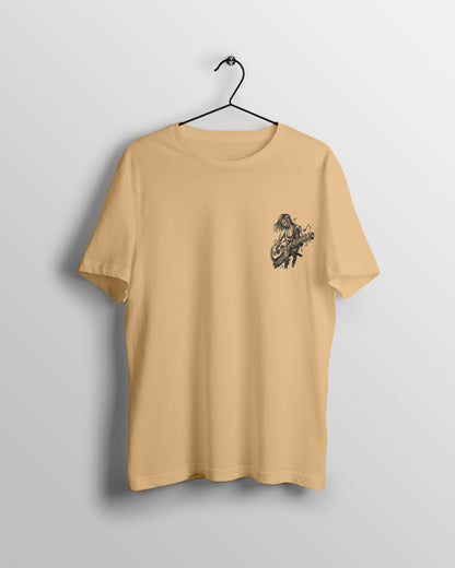 Guitar Graphic Printed  Unisex Oversized T-shirt D050