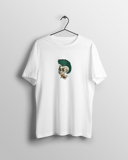 Skull Graphic Printed  Unisex Oversized T-shirt D068