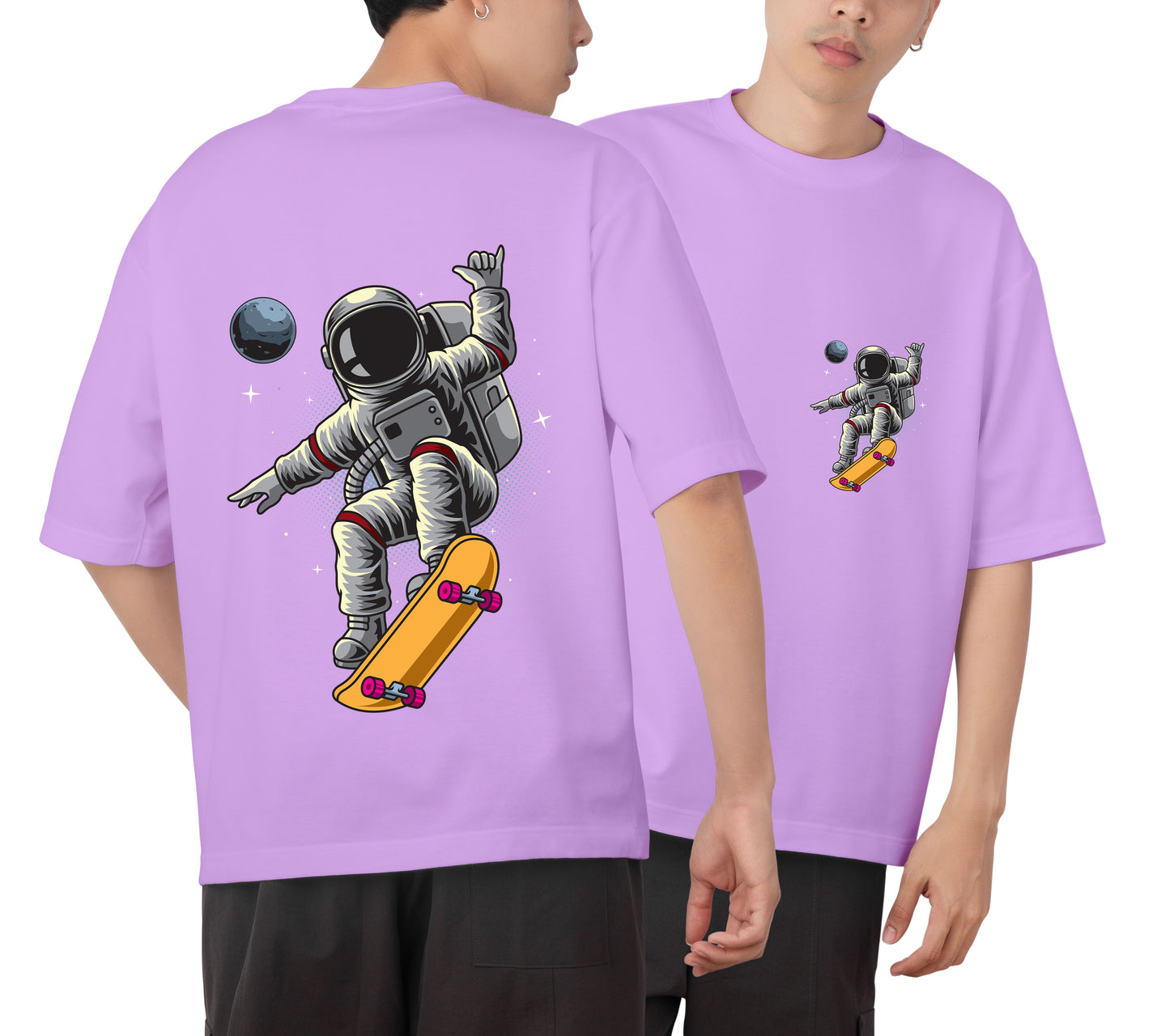 Astronaut  Graphic Printed  Unisex Oversized T-shirt D042