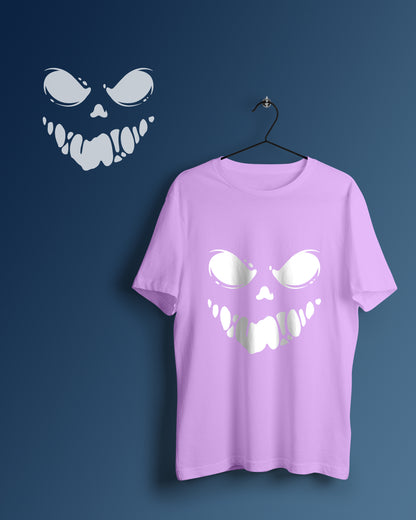 Smiley Face Graphic Printed  Unisex Oversized T-shirt D103