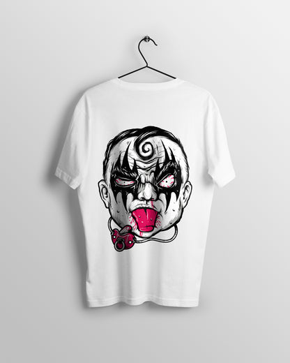 Face Graphic Printed  Unisex Oversized T-shirt D062